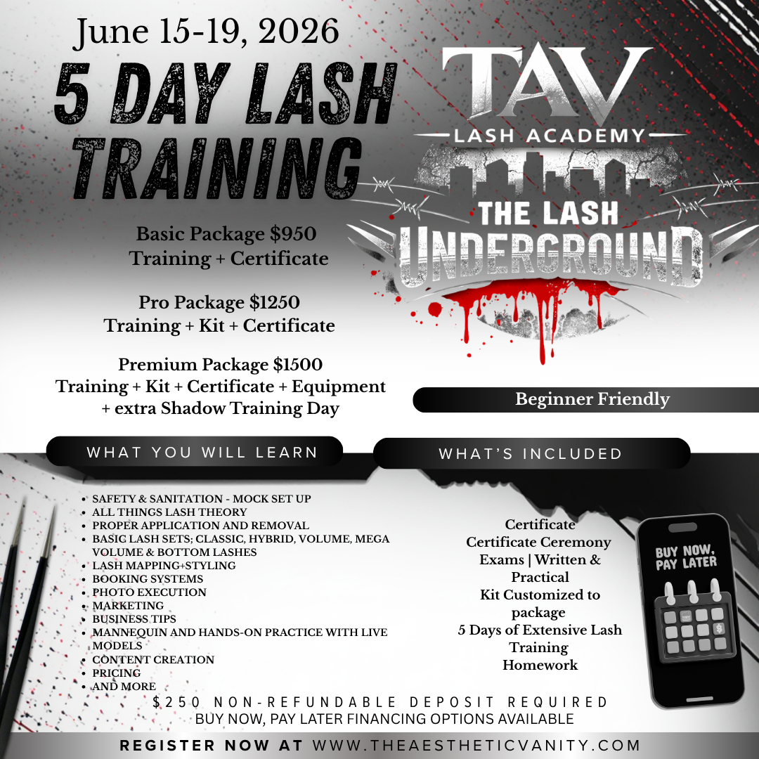 The Lash Underground: 5 Day Lash Training