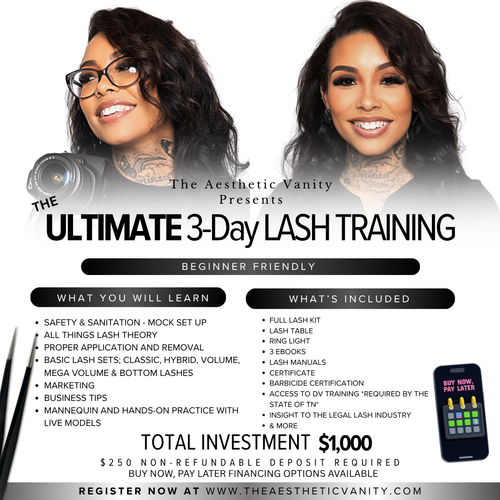 The Ultimate 3 Day Lash Extension Training