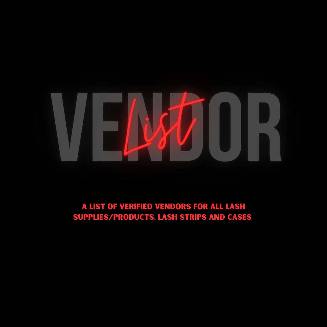 Lash Vendor List